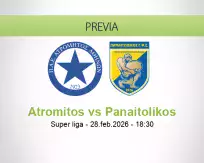Pronóstico Atromitos Panaitolikos (28 febrero 2026)