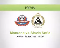 Pronóstico Montana Slavia Sofía (16 abril 2026)