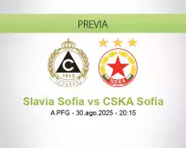 Pronóstico Slavia Sofía CSKA Sofía (30 agosto 2025)