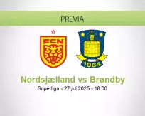 Pronóstico Nordsjælland Brøndby (27 julio 2025)