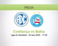 Pronóstico Confiança Bahia (03 septiembre 2025)