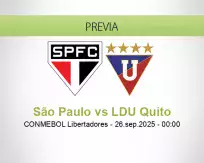São Paulo vs LDU Quito