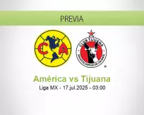 Pronóstico América Tijuana (16 julio 2025)