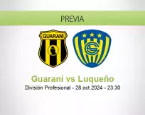 Pronóstico Guaraní Luqueño (28 octubre 2024)