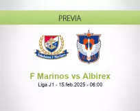 Pronóstico F Marinos Albirex (15 febrero 2025)