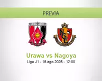 Pronóstico Urawa Nagoya (16 agosto 2025)