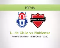 Pronóstico U. de Chile Ñublense (15 febrero 2025)