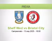 Pronóstico Sheff Wed Bristol City (13 septiembre 2025)