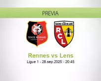 Pronóstico Rennes Lens (28 septiembre 2025)