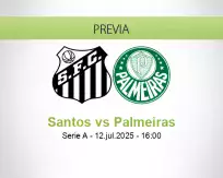 Santos vs Palmeiras