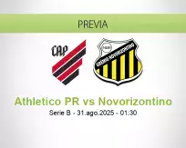 Pronóstico Athletico PR Novorizontino (30 agosto 2025)