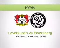 Pronóstico Leverkusen Elversberg (29 octubre 2024)