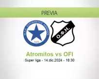 Pronóstico Atromitos OFI (14 diciembre 2024)