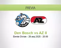Pronóstico Den Bosch AZ II (26 septiembre 2025)