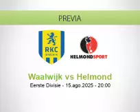 Pronóstico Waalwijk Helmond (15 agosto 2025)
