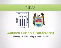 Pronóstico Alianza Lima Binacional (05 julio 2025)