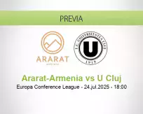 Pronóstico Ararat-Armenia U Cluj (24 julio 2025)