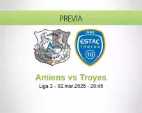 Pronóstico Amiens Troyes (02 marzo 2026)