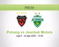 Pronóstico Pohang Jeonbuk Motors (24 agosto 2025)