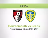 Pronóstico Bournemouth Leeds (22 abril 2026)