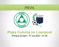 Pronóstico Plaza Colonia Liverpool (30 septiembre 2022)