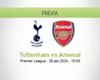 Pronóstico Tottenham Arsenal (28 abril 2024)