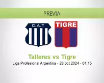 Pronóstico Talleres Tigre (27 octubre 2024)