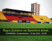 Pronóstico Rayo Zuliano Sportivo Amel. (25 abril 2024)