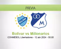 Pronóstico Bolívar Millonarios (11 abril 2024)