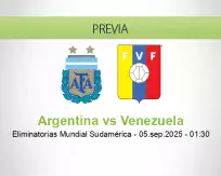 Pronóstico Argentina Venezuela (04 septiembre 2025)