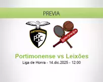 Pronóstico Portimonense Leixões (14 diciembre 2025)
