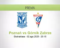 Pronóstico Poznań Górnik Zabrze (02 agosto 2025)