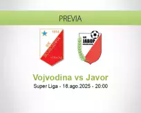 Pronóstico Vojvodina Javor (16 agosto 2025)