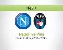 Pronóstico Napoli Pisa (22 septiembre 2025)