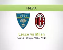 Pronóstico Lecce Milan (29 agosto 2025)