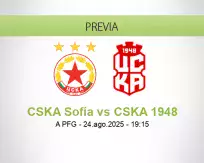 Pronóstico CSKA Sofía CSKA 1948 (24 agosto 2025)