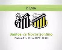 Santos vs Novorizontino