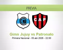 Pronóstico Gimn Jujuy Patronato (05 abril 2026)