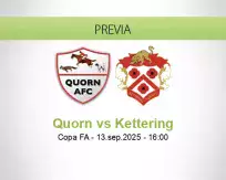 Pronóstico Quorn Kettering (13 setiembre 2025)