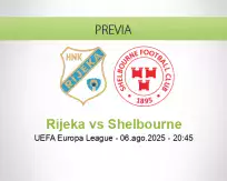 Pronóstico Rijeka Shelbourne (06 agosto 2025)