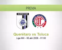 Pronóstico Querétaro Toluca (04 abril 2026)