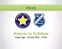 Pronóstico Asteras Kallithea (25 enero 2025)