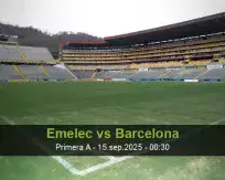 Pronóstico Emelec Barcelona (14 septiembre 2025)