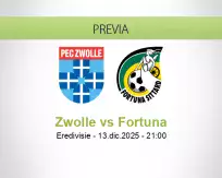 Pronóstico Zwolle Fortuna (13 diciembre 2025)
