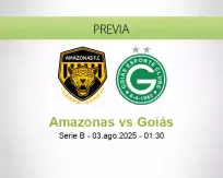 Pronóstico Amazonas Goiás (02 agosto 2025)