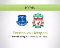 Pronóstico Everton Liverpool (19 abril 2026)