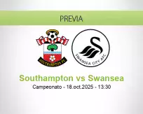 Pronóstico Southampton Swansea (18 octubre 2025)