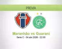 Pronóstico Maranhão Guarani (04 abril 2026)