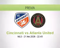 Pronóstico Cincinnati Atlanta United (21 febrero 2026)