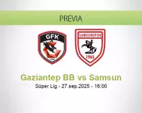 Pronóstico Gaziantep BB Samsun (27 septiembre 2025)